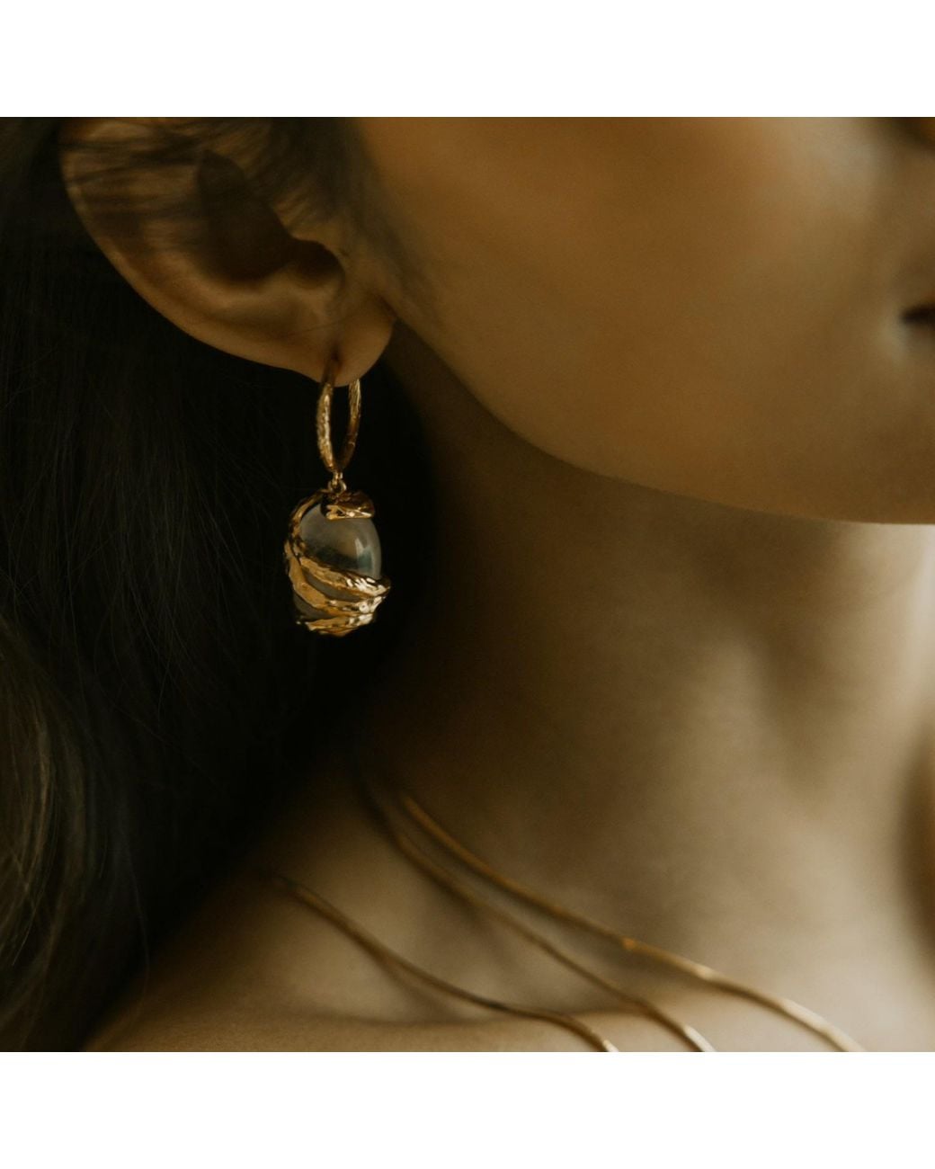 Retro Chic Metallic Whispers Earrings