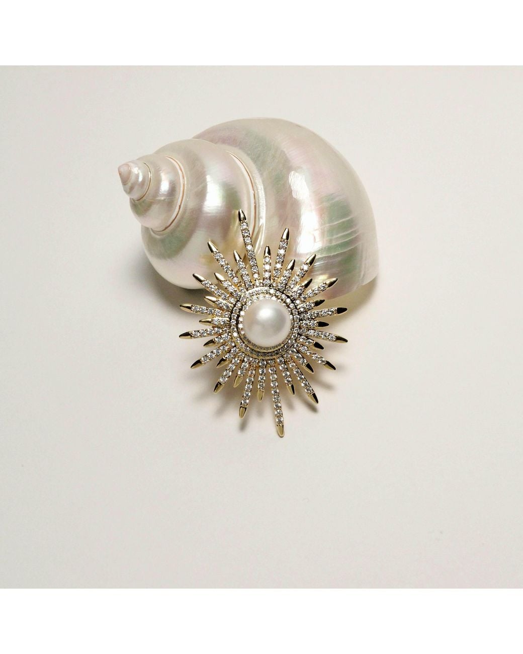 Ninemoo Metallic Solar Radiance Brooch-Pendant