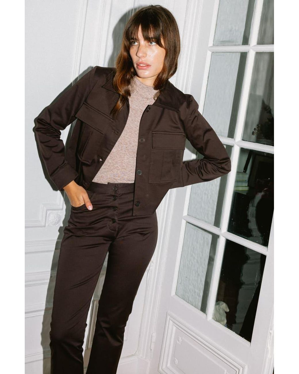 AVANI Apparel Brown Dahlia Jacket
