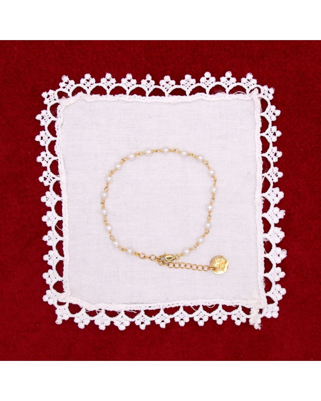 Iris London Metallic Ava Pearl Bracelet