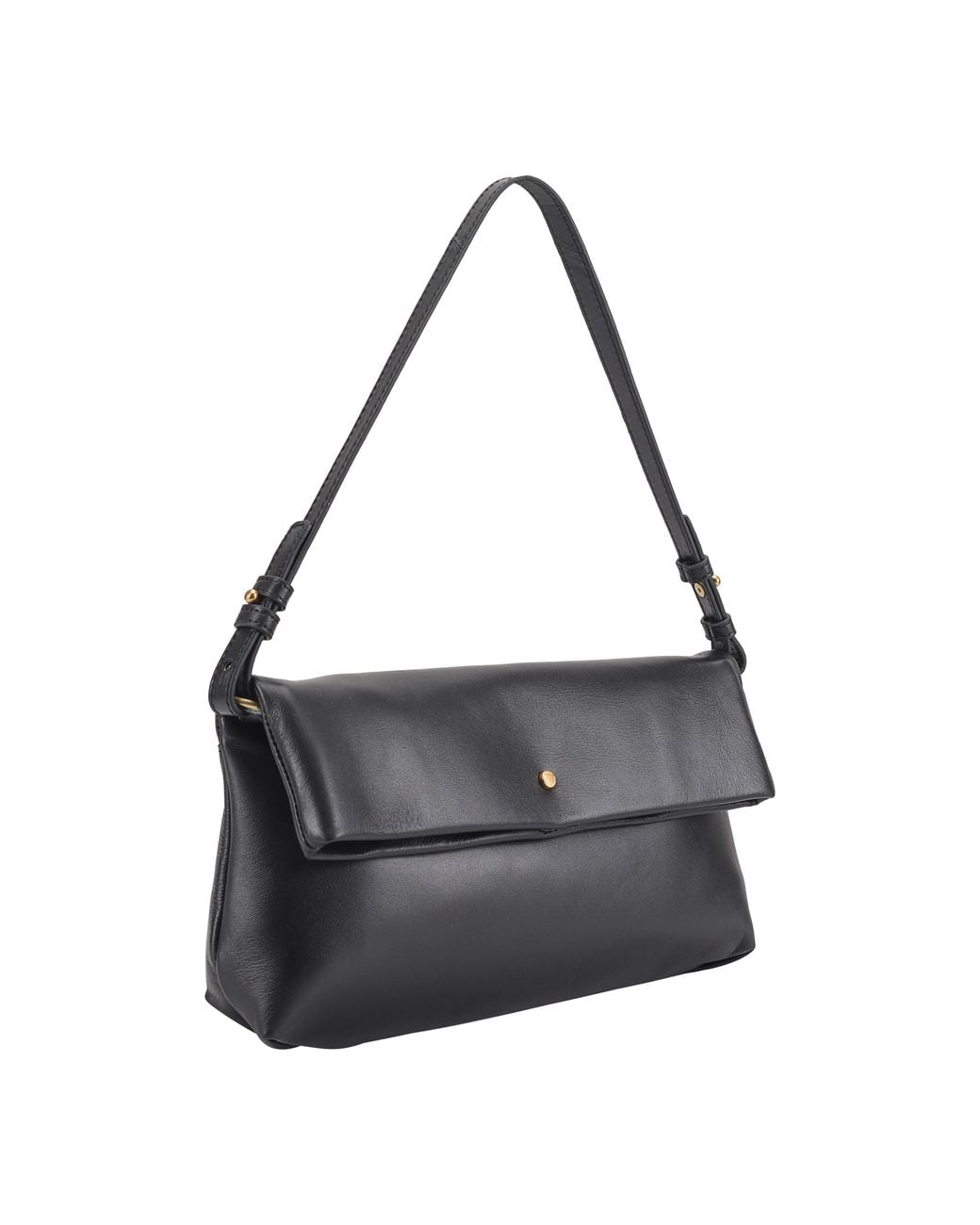 Paul Costelloe Black Theodora Leather Shoulder Bag