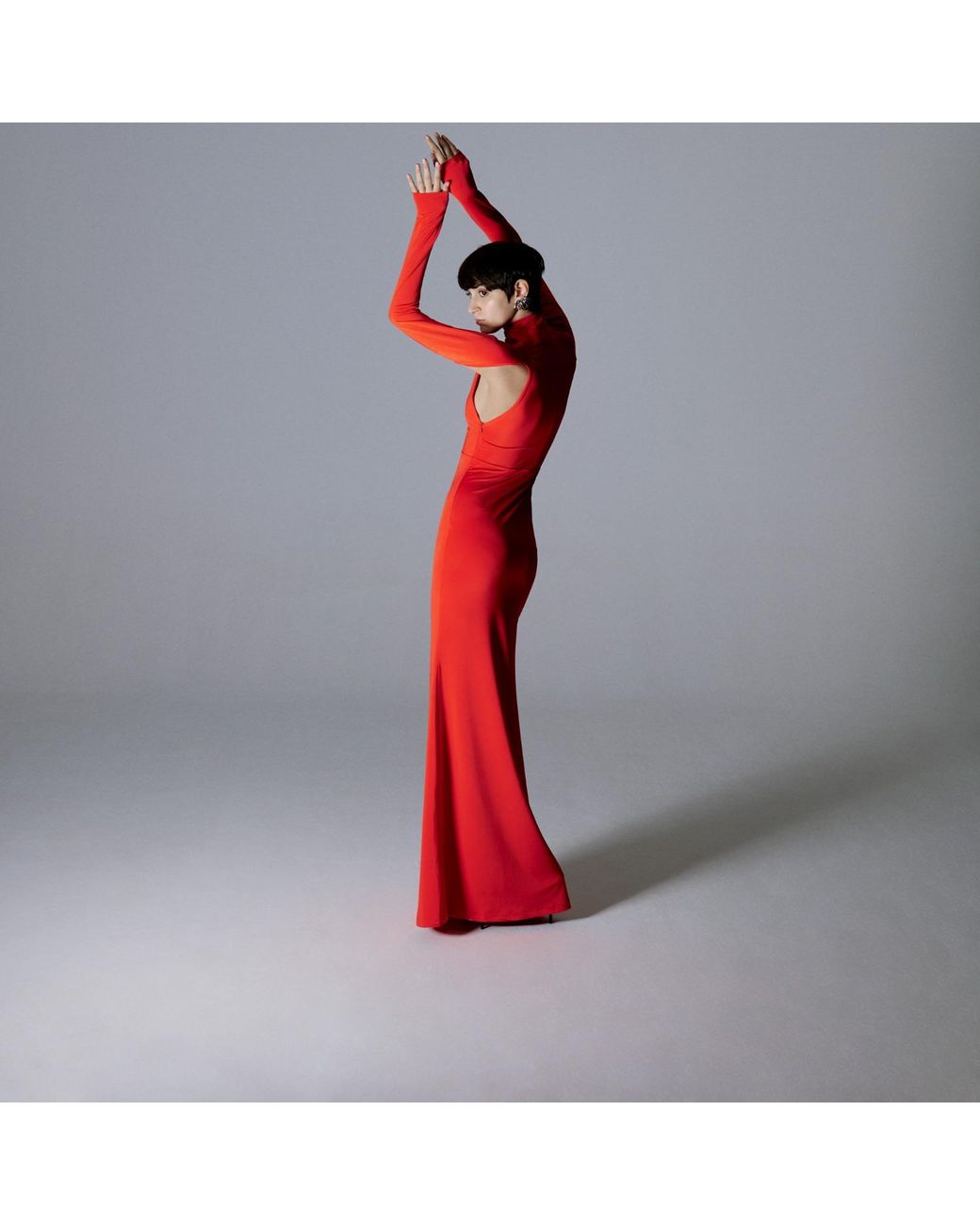Herfetch Red Maxi Scarlet Dress