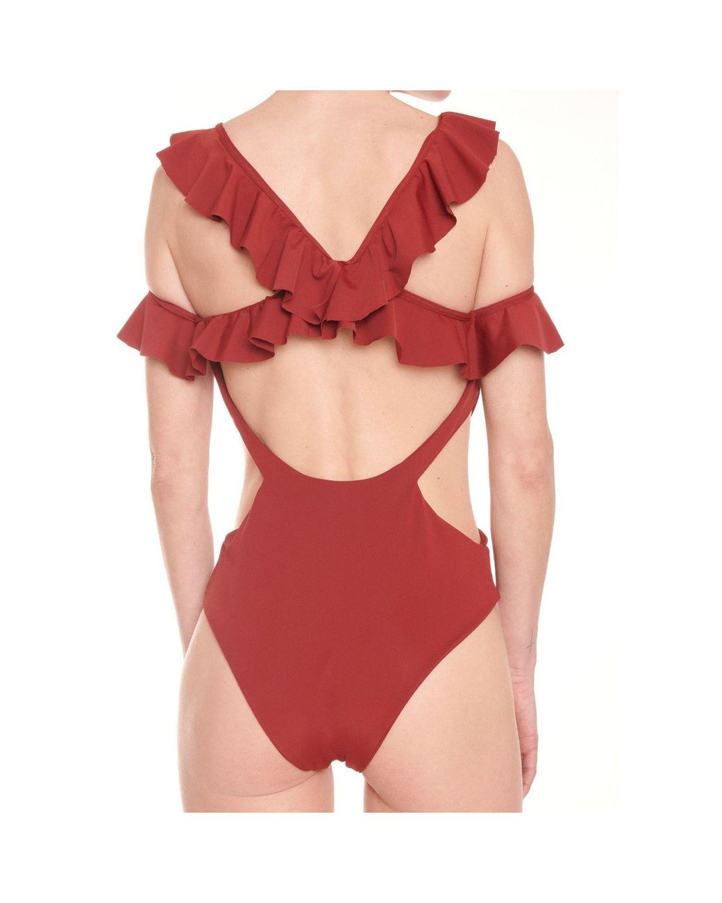 Rive & Rituel Red Charmaine Bordeaux One Piece