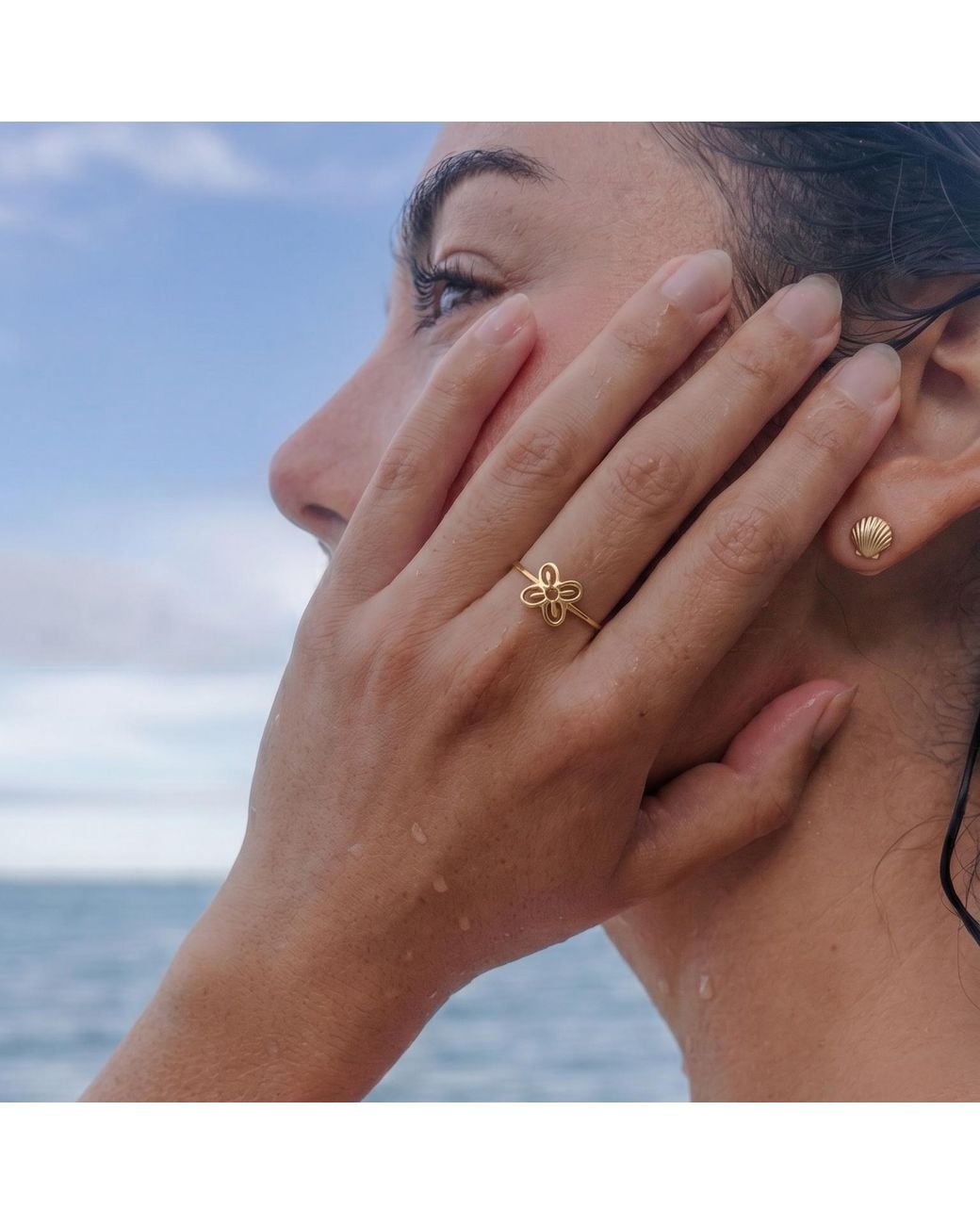 With Love Darling Metallic Bese Saka Ring