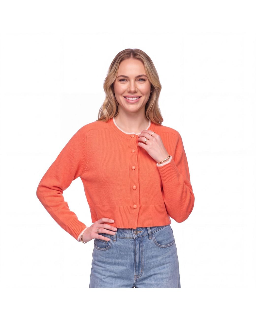 Brodie Cashmere Red Sahara Cardi