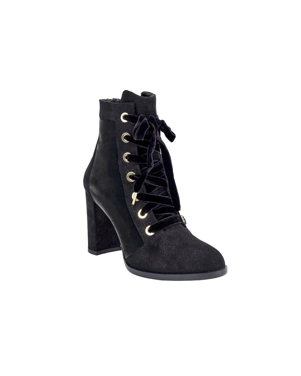 Moon D'elle Blue Cangiante Ankle Boots