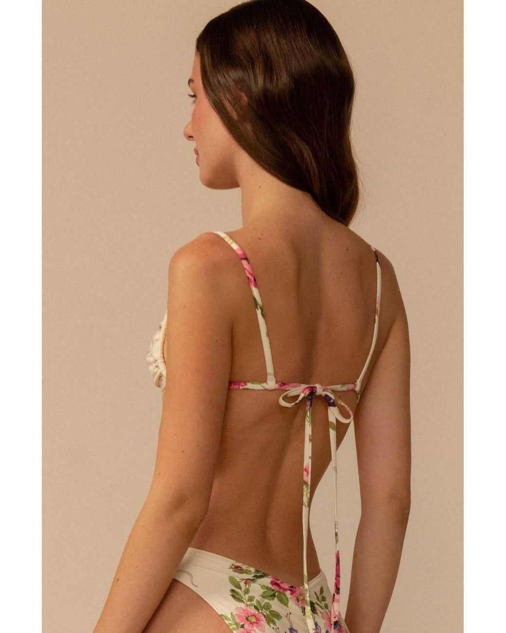 Montce Blue Bouquet Devin Bikini Top