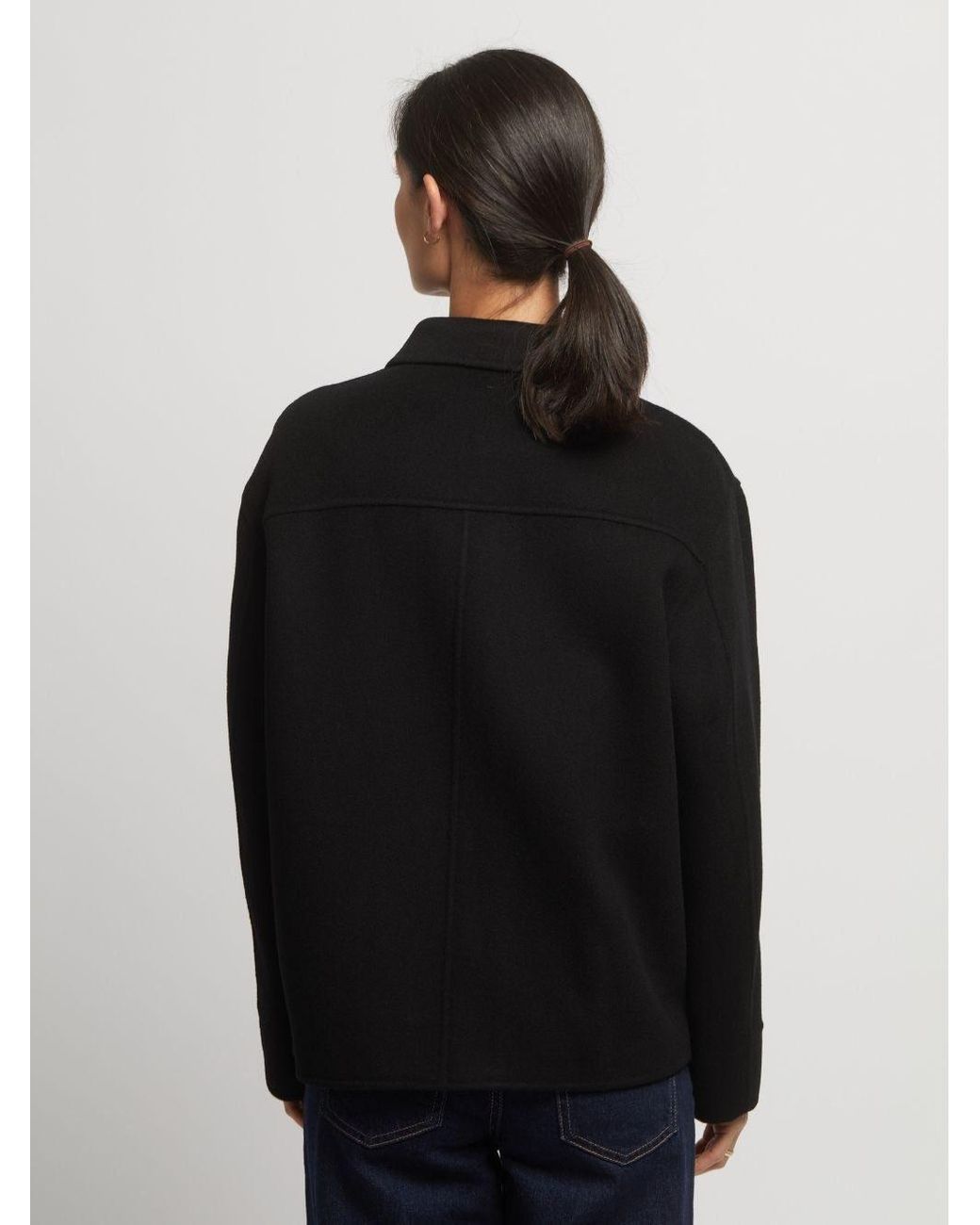 Guards London Black Joanna Wool Cashmere Short Jacket