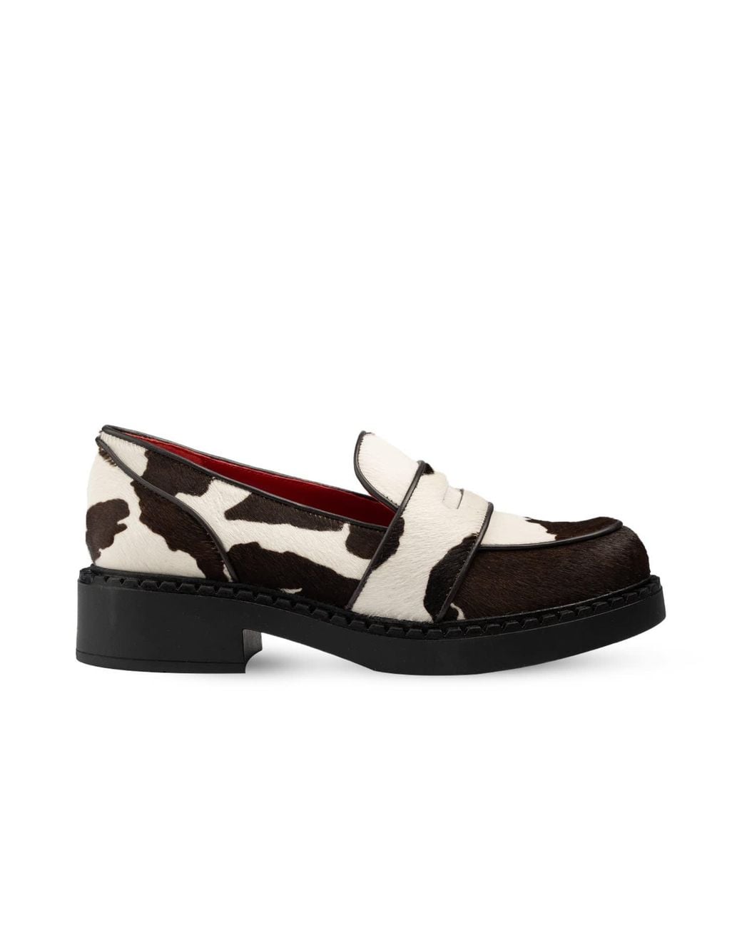 Rosamund Muir London Multicolor Neutrals Stratford Cow Print Calf Hair Loafers