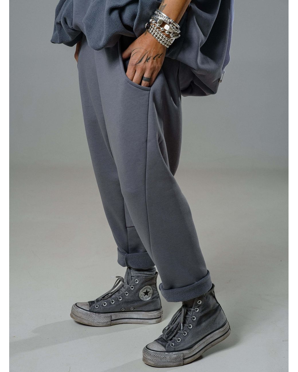 Clothes by Locker Room Gray Steel Zip Hoodie & Jogger Set