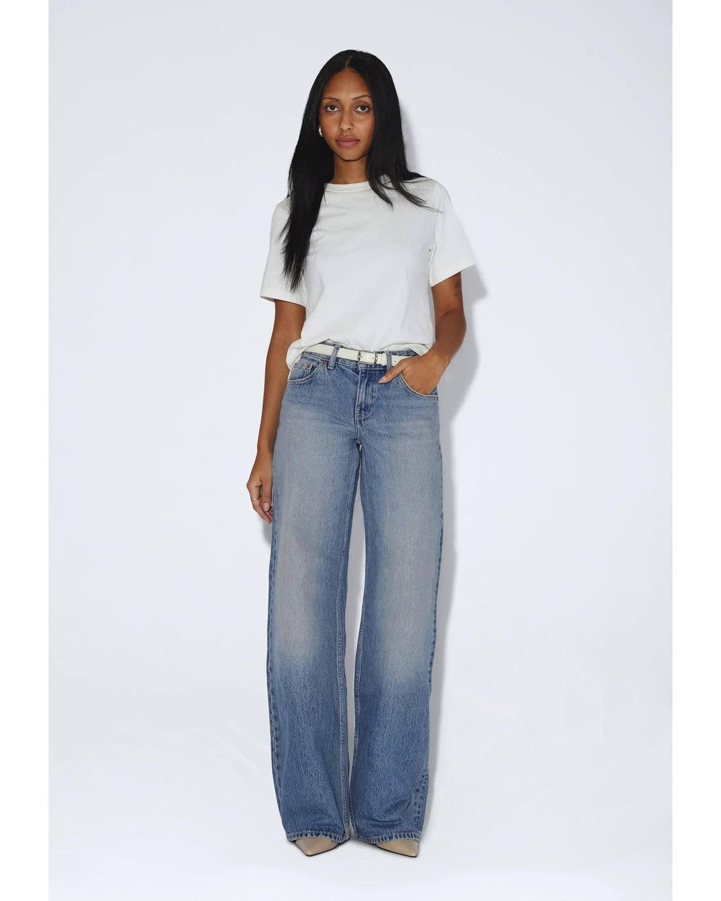 Dr. Denim Blue Rhue Low Wide