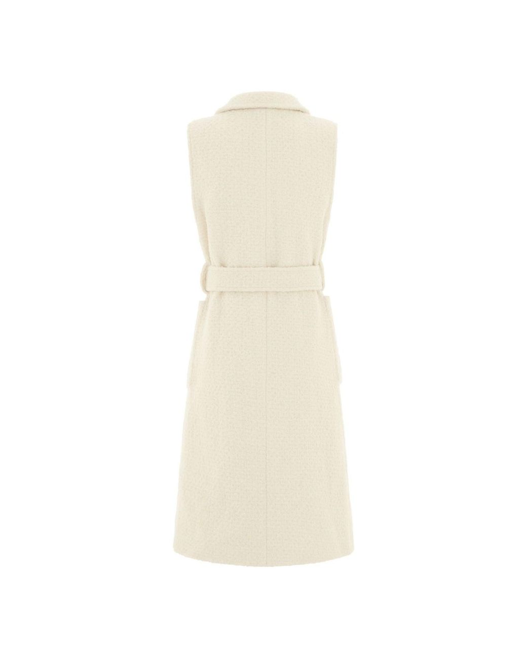 Hortons England Green The Knightsbridge Sleeveless Double Breasted Coat Tweed