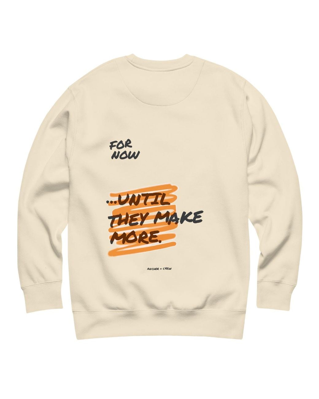 Anchor and Crew Neutrals Natural Limited Edition Annotations Organic Cotton Sweatshirt
