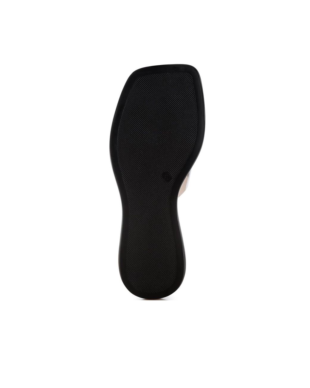 Rag & Co Black Aponi Tinted Strap Slip Ons