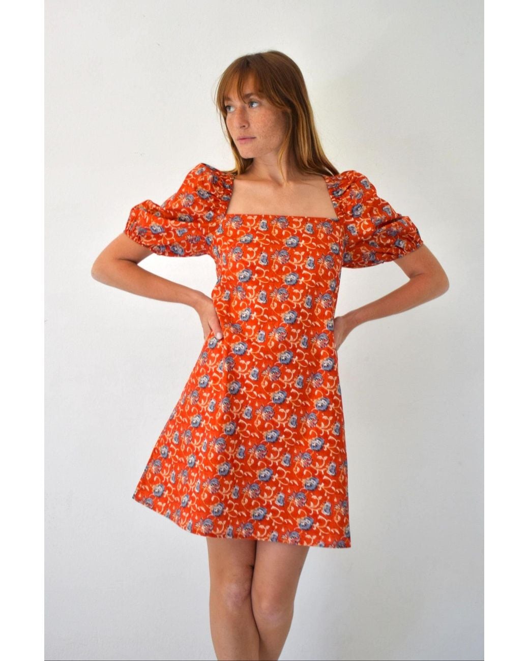 Mind Traveler Orange Bruna Lily Dress