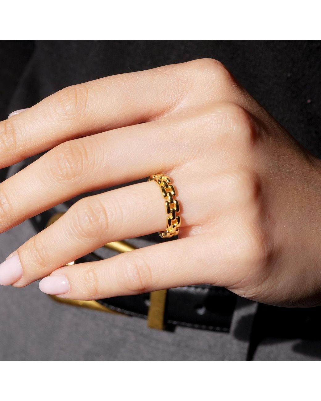 Argento Vivo Metallic Thin Panthera Ring