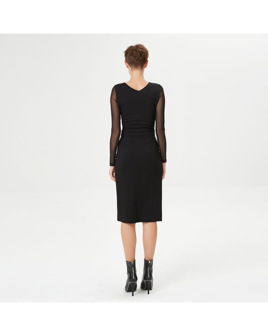 Smart and Joy Black Fitted Dress