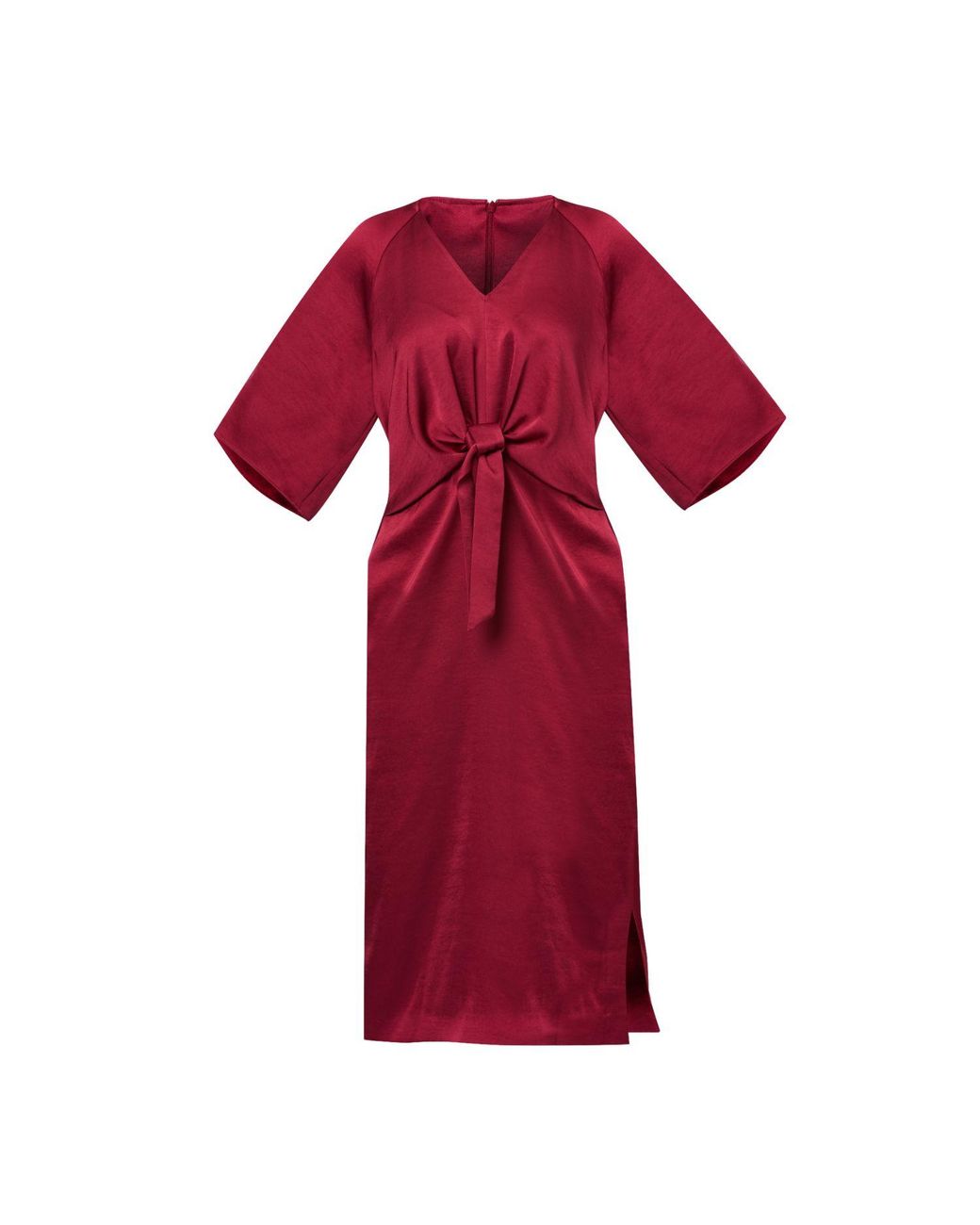 Helen Mcalinden Red Aibhe Ruby Satin Dress