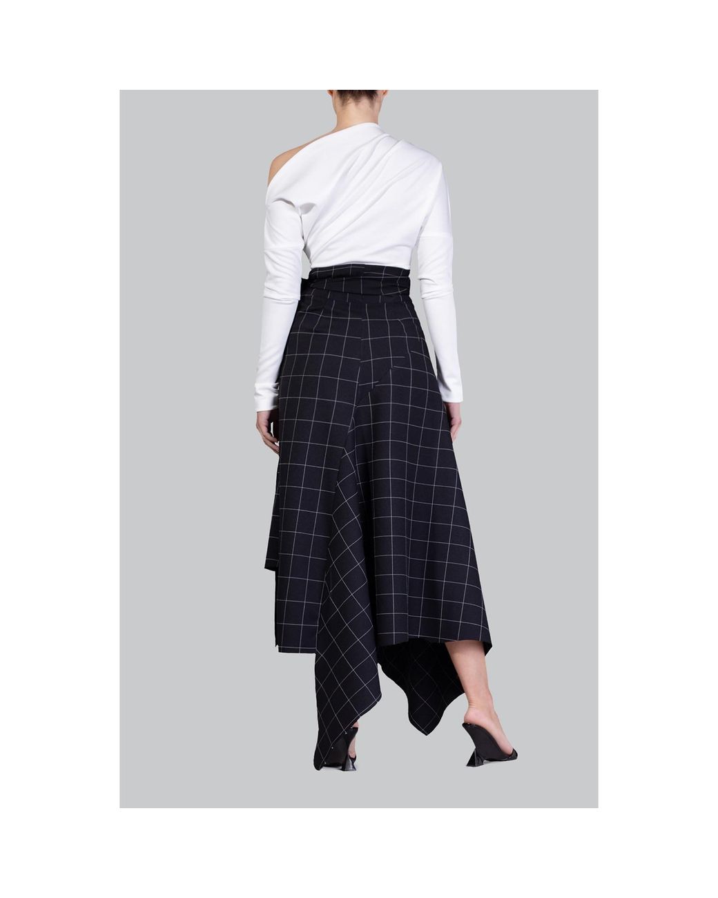 Meem Label Blue Klum Wrap Skirt