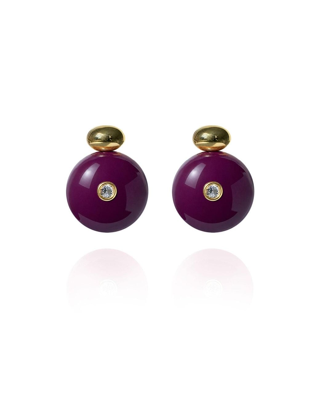 Saule Label Purple Paloma Earrings