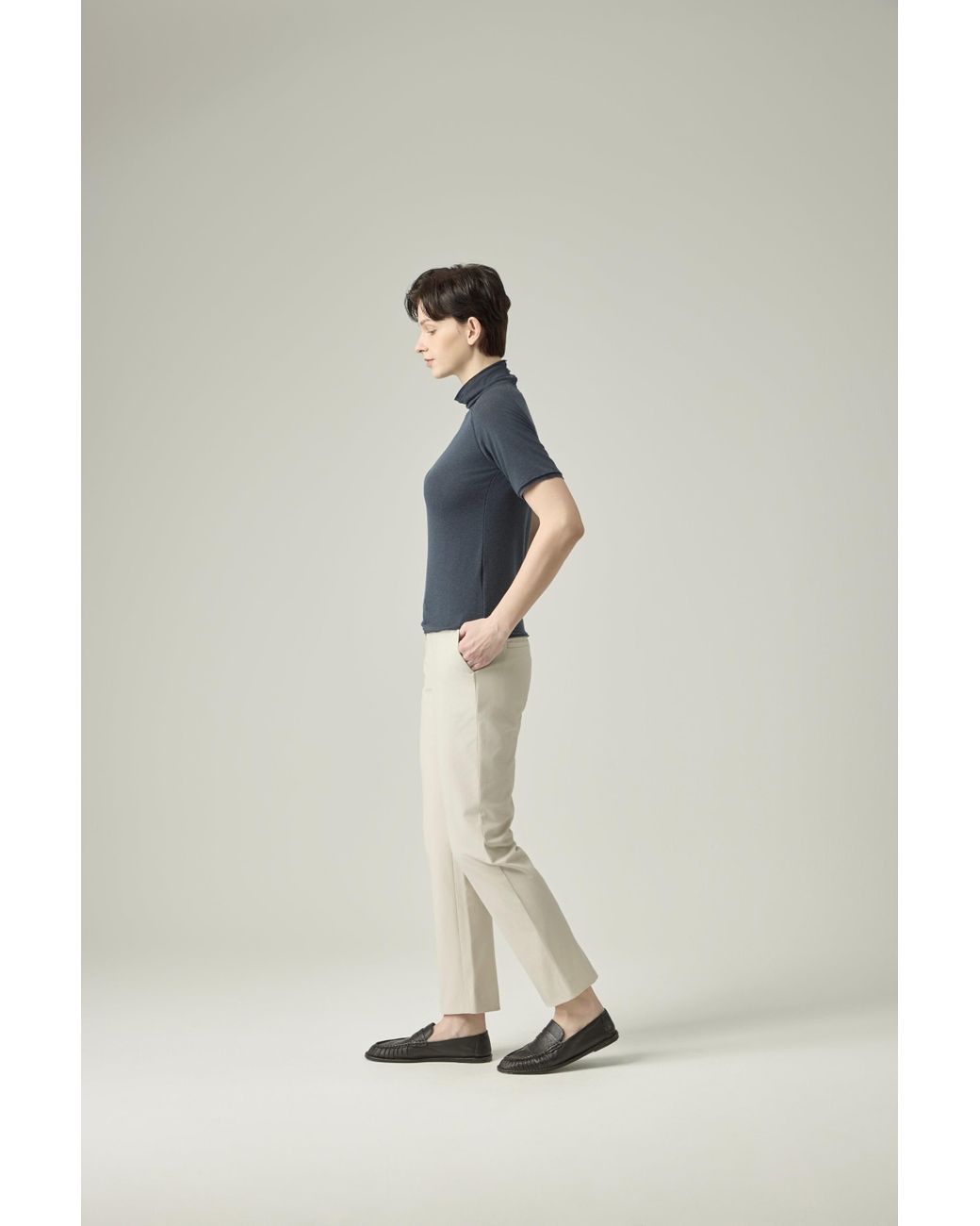 Elune Mode Natural Basic Pants _ Soft Stone