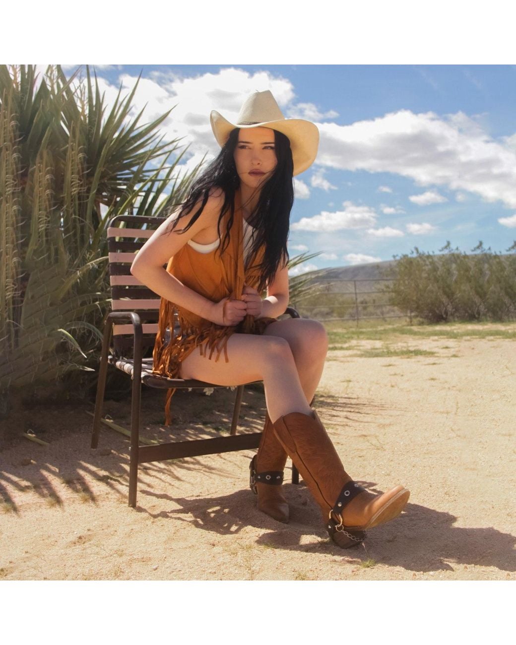 Urbnkicks Brown Cowboy Coyote Boots