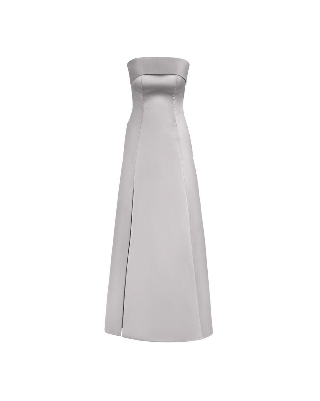 Anse Victorin Gray Irena Silk Dress