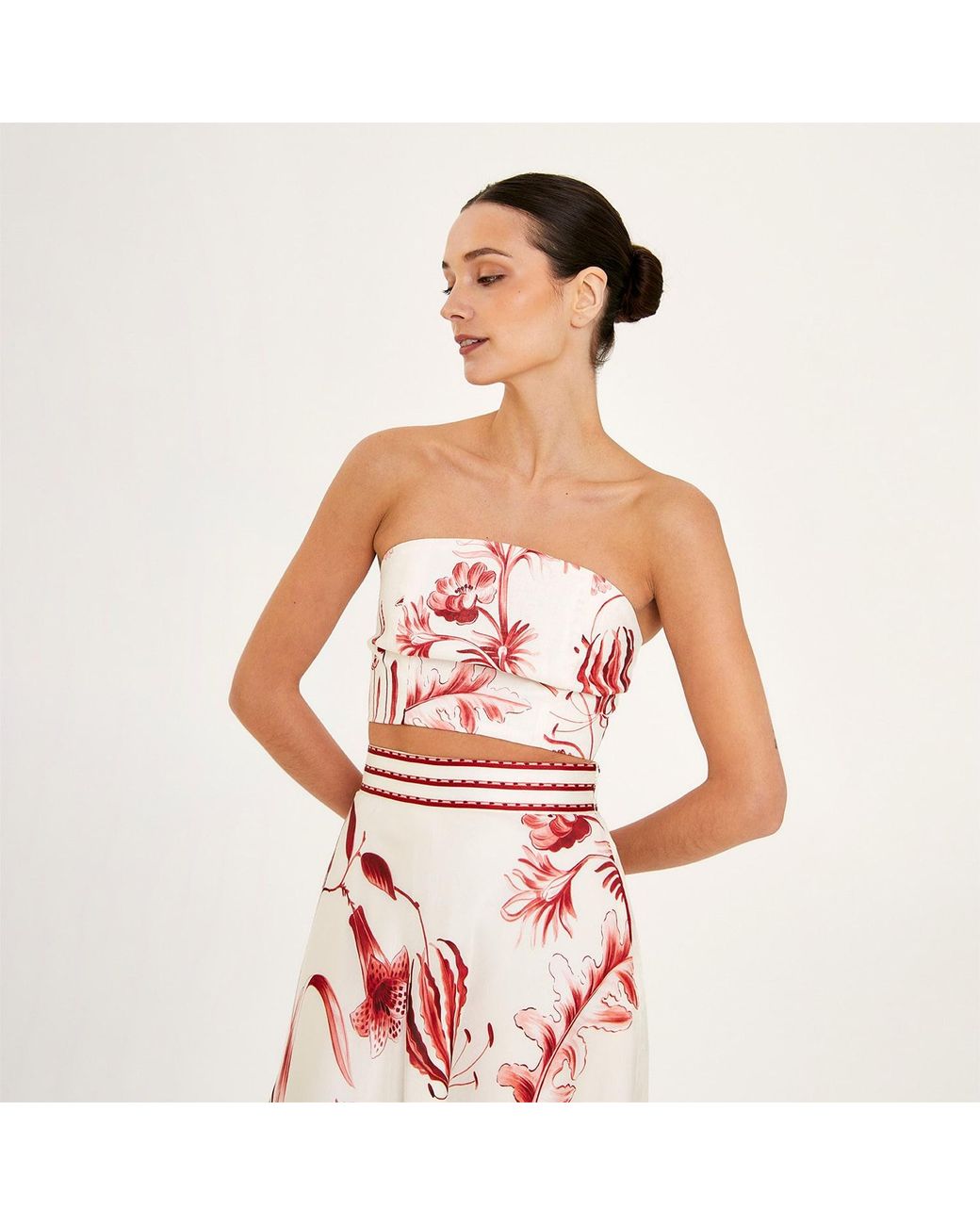 Aguaclara Red Rouge Bustier Top