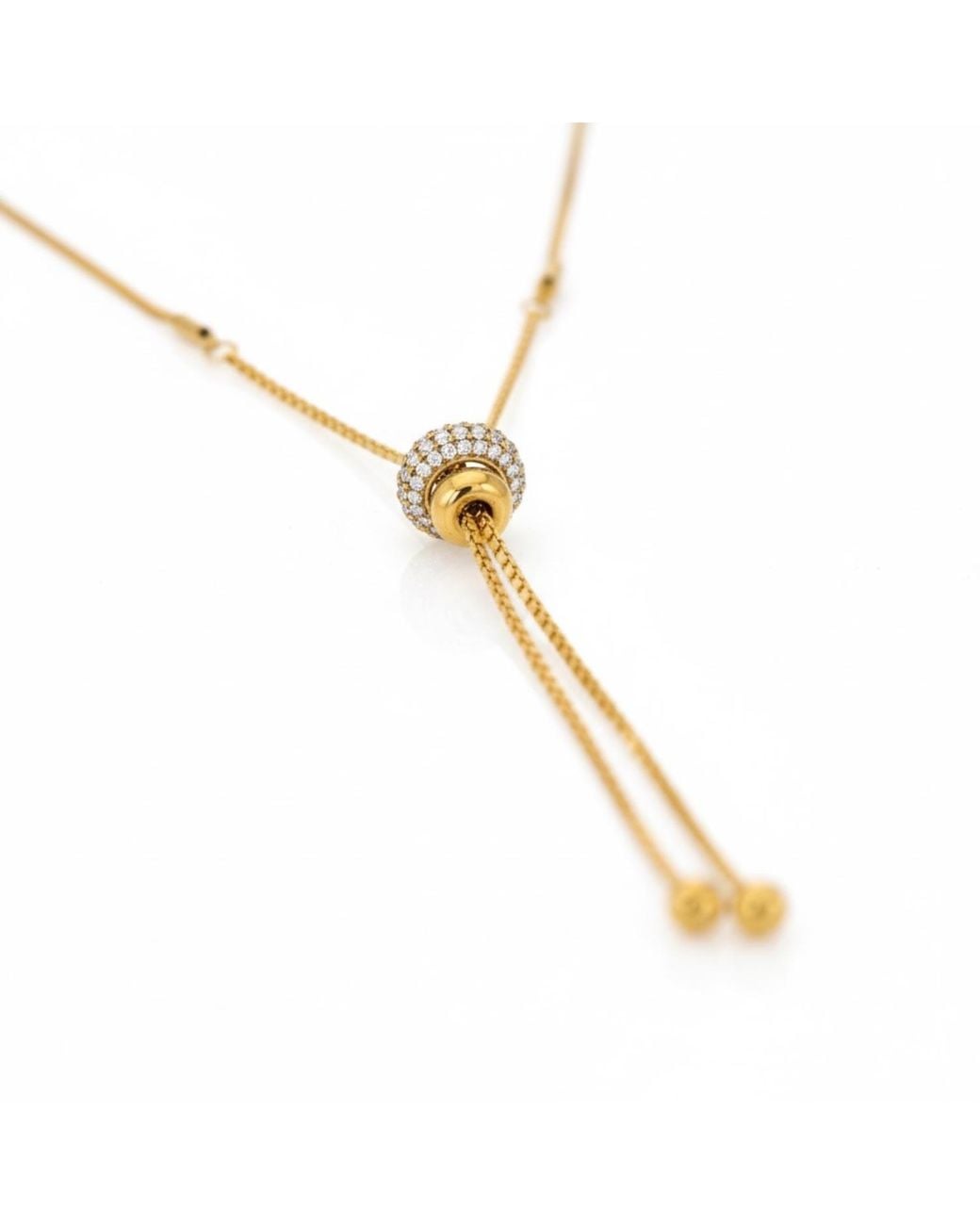 Vicky&Nico Metallic Sphere Bolo Necklace