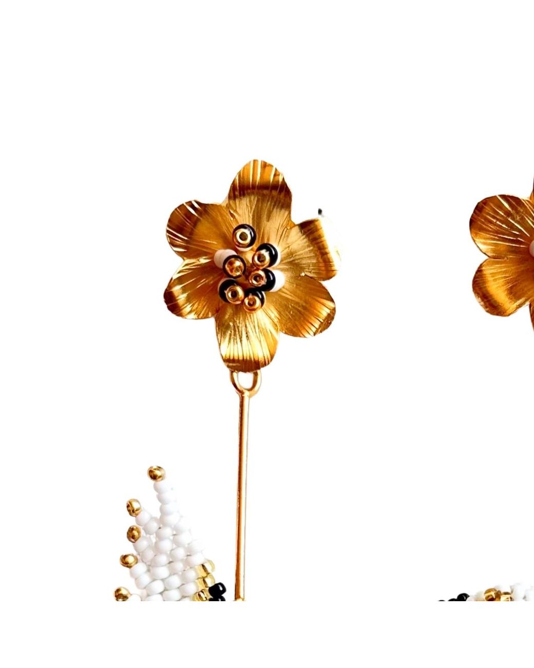 Iliana Arrazola Metallic Hummingbird Dangle Earrings, And, Glass Beads, Beaded Jewelry