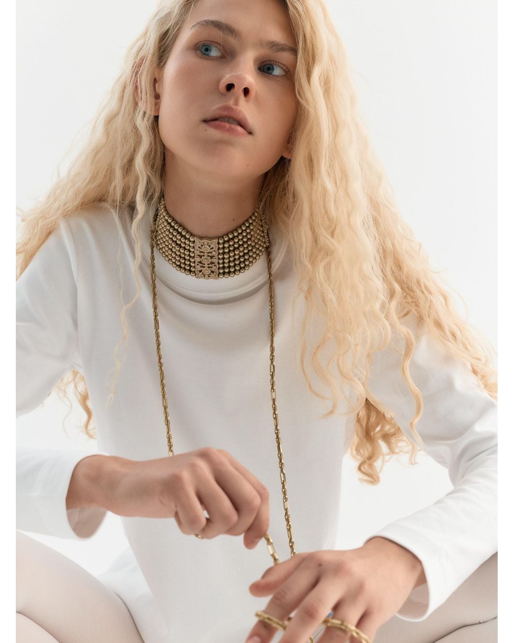 Sita Nevado Metallic Lima Necklace