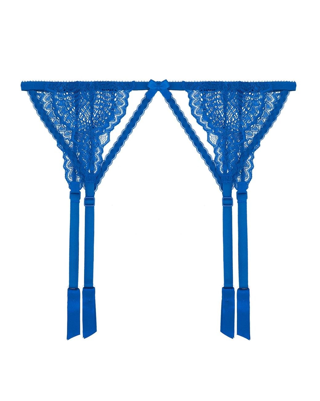 Journelle Blue Natalia Suspender Belt Lapis