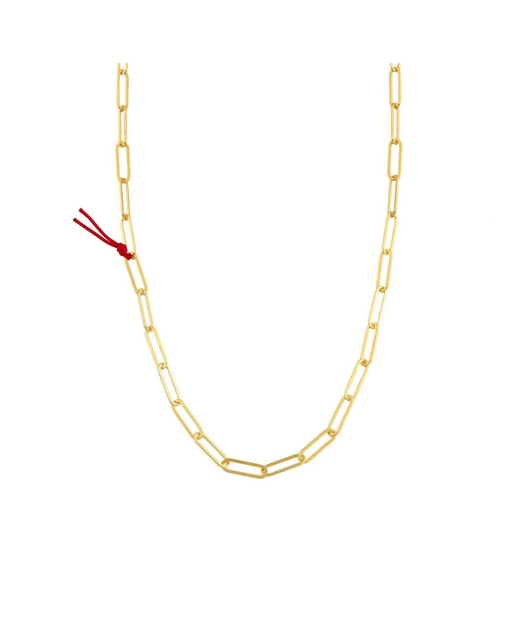 Paper Chain String The Pheia Paperclip Chain Necklace With String in Metallic | Lyst