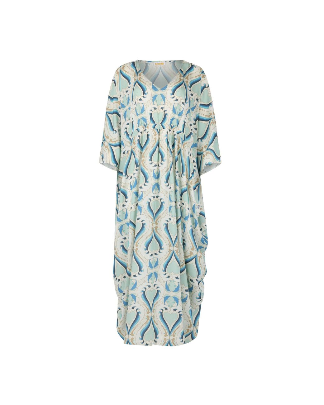 Henelle Blue Surfrider Kaftan Dress
