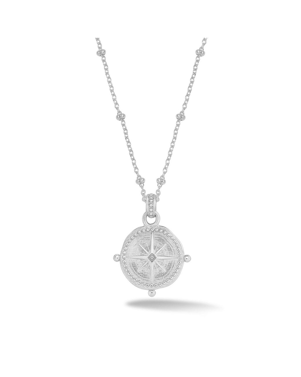 Dower & Hall White Small True North Talisman Pendant
