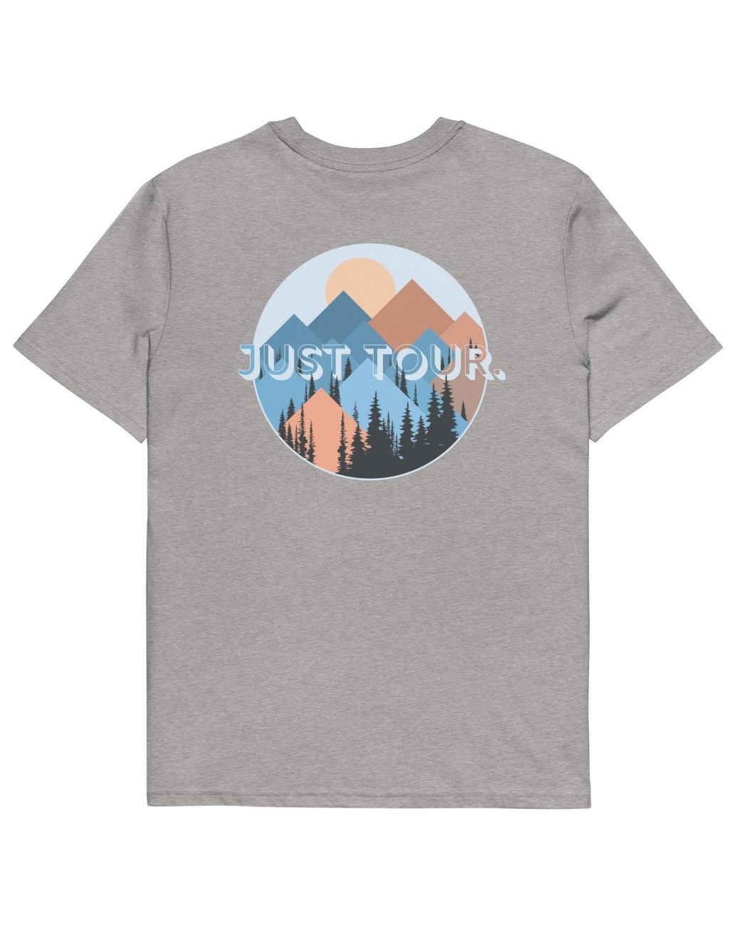 Anchor and Crew Gray Heather Just Tour. Seeker Organic Cotton T-Shirt