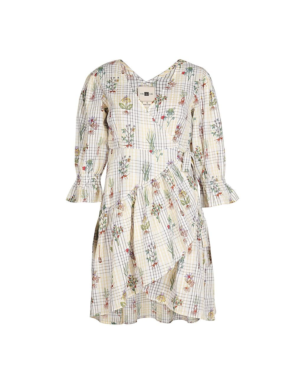 Em & Shi Natural Healing Herbs Wrap Dress