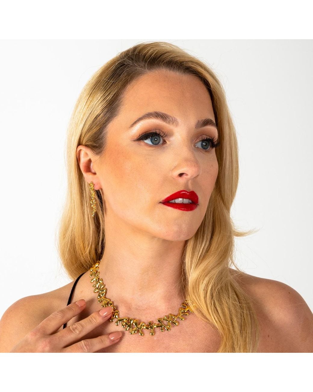 Lucy Quartermaine Metallic Continual Splash Necklace