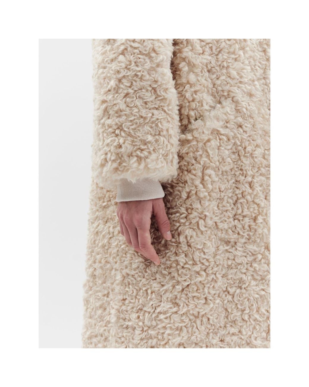 Jakke Natural Neutrals Arc Lines Coat