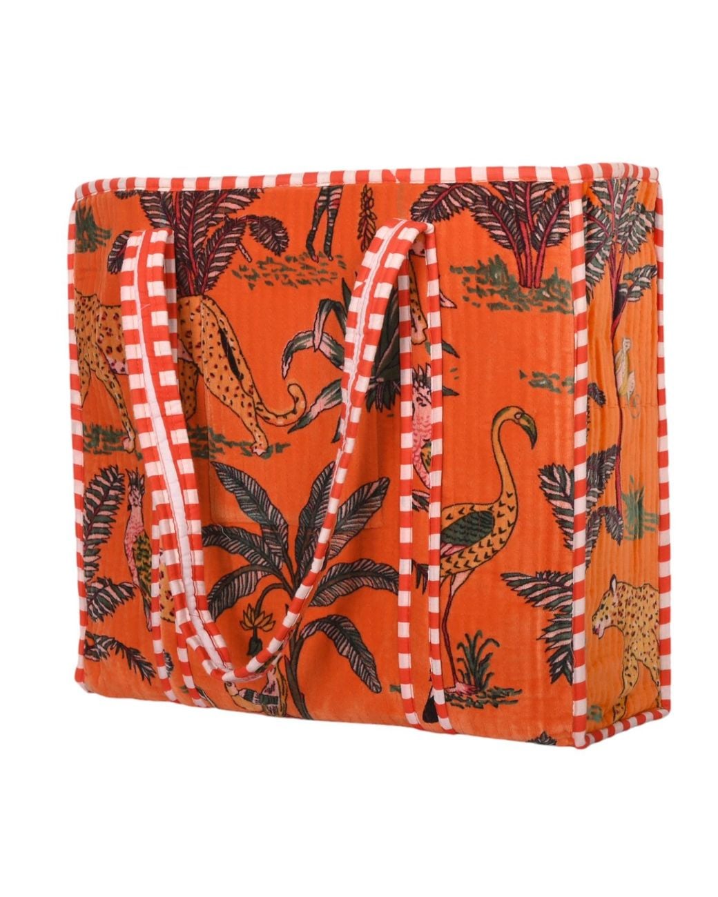 Conscious Yoga Collective Red The Ultimate Velvet Jungle Tote