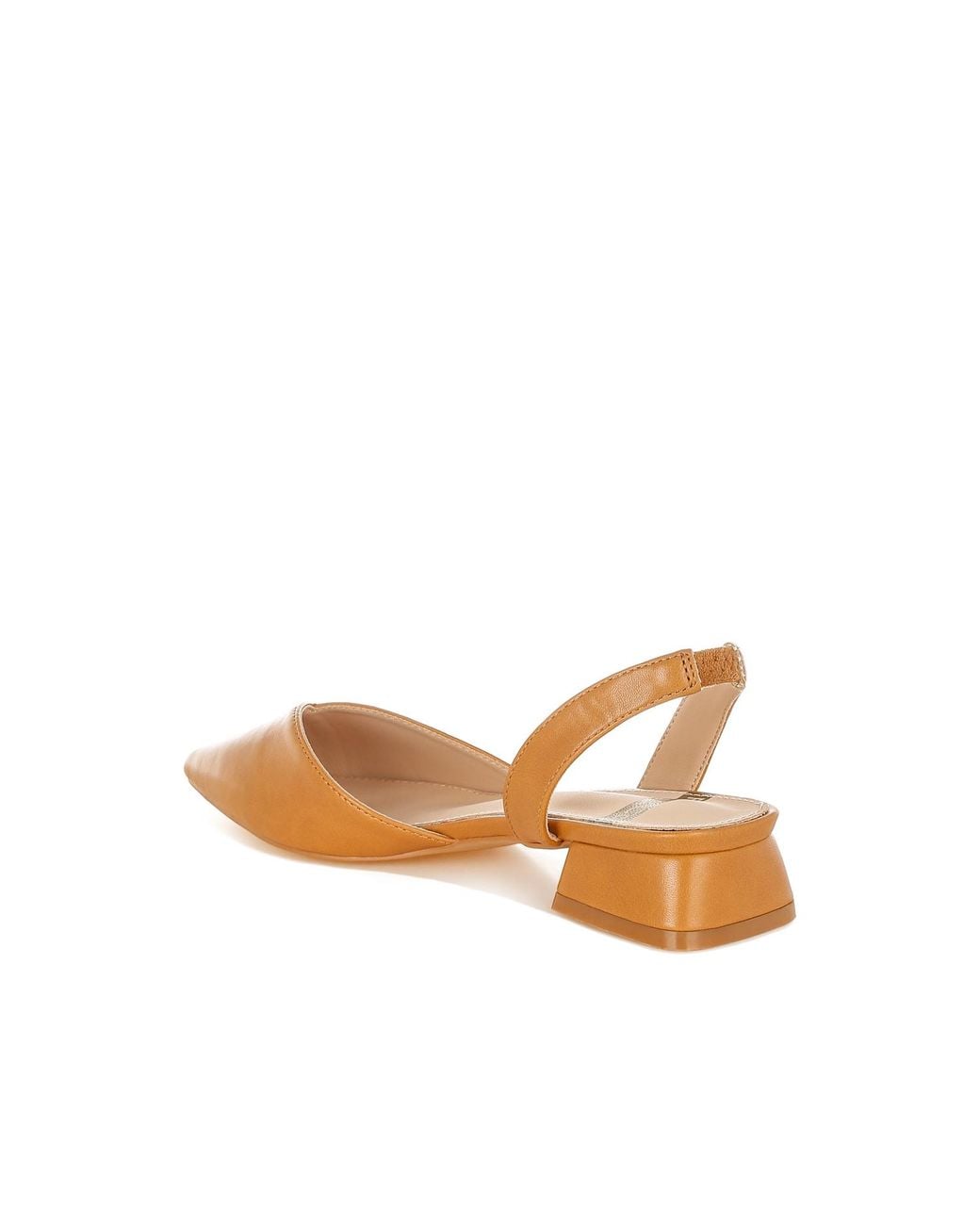 Rag & Co Natural Tijay Soft Leather Slingback Sandals