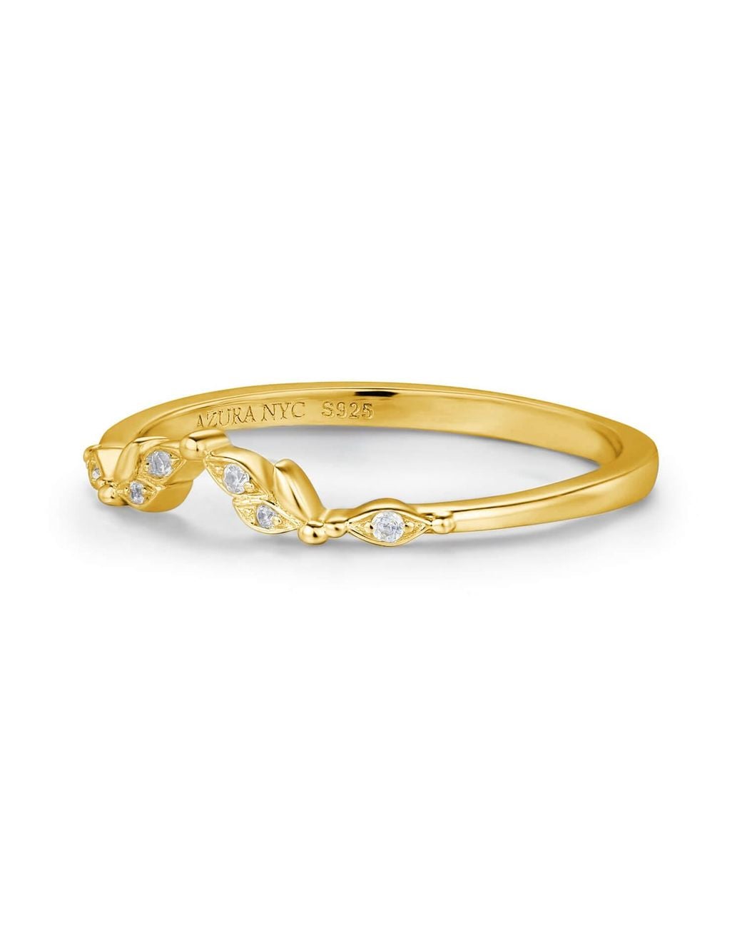 Azura Jewelry New York Yellow Gleam Band Vermeil