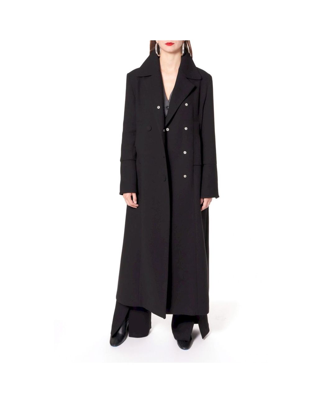 AGGI by HALEWSKI Black Tilda Designer Long Coat