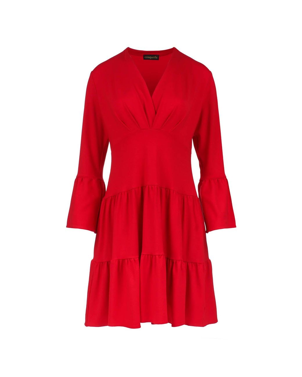 Conquista Jersey Tiered Dress