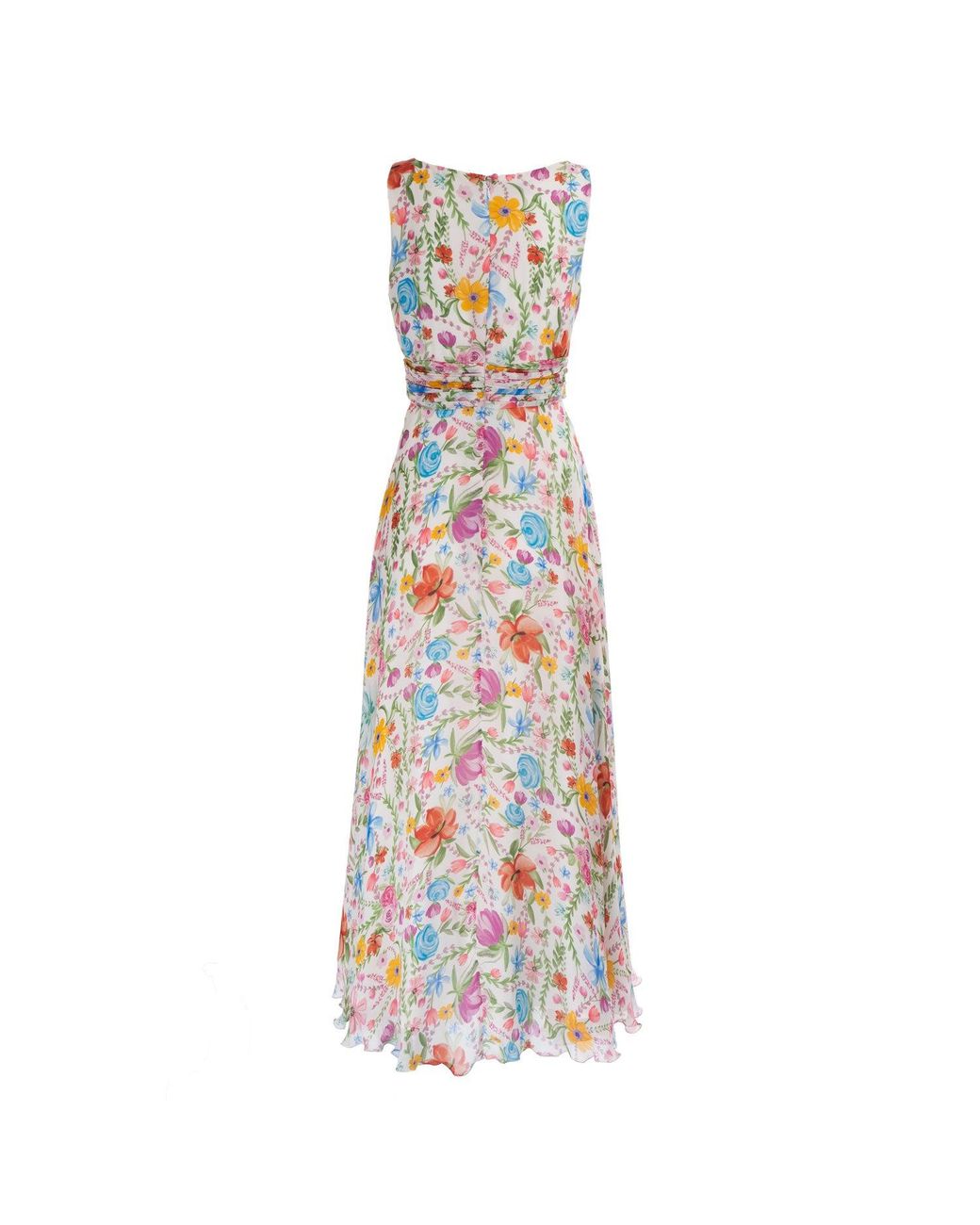 Sofia Tsereteli White Watercolour Garden Gown