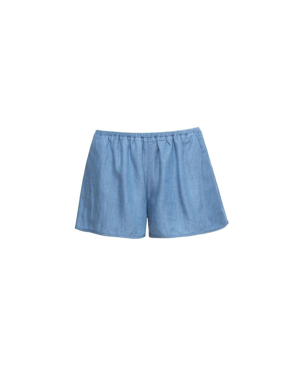 Audrey Vallens Blue Denim Affair Tencel Shorts