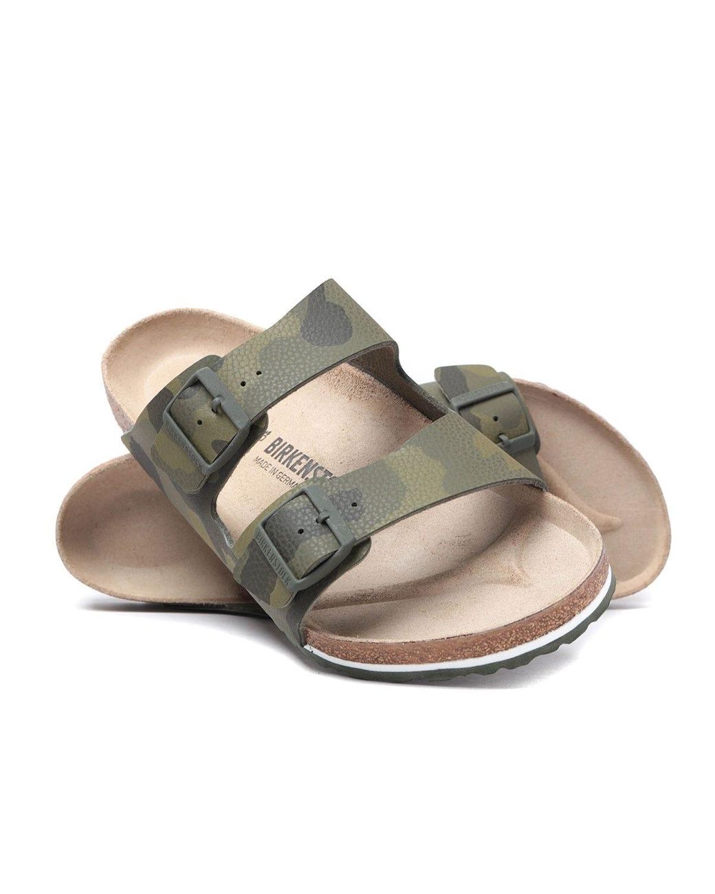 camouflage birkenstock sandals