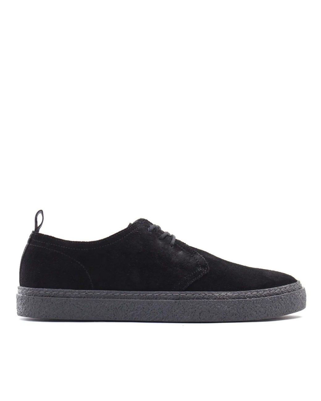 Fred Perry Linden Suede Shoes in Black 