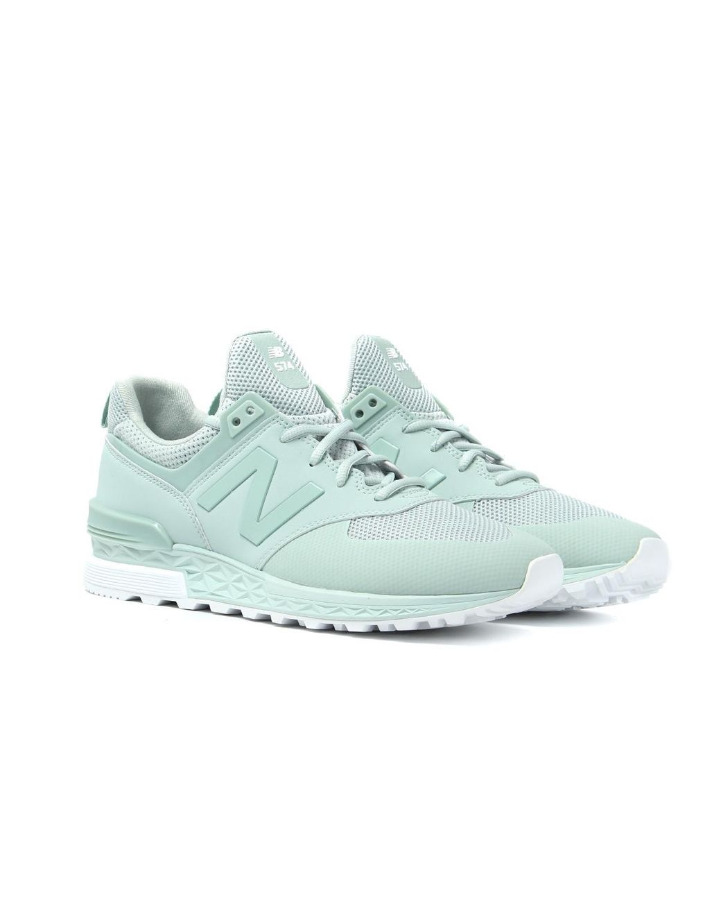New Balance Ms574 Mint Green Trainers for Men | Lyst