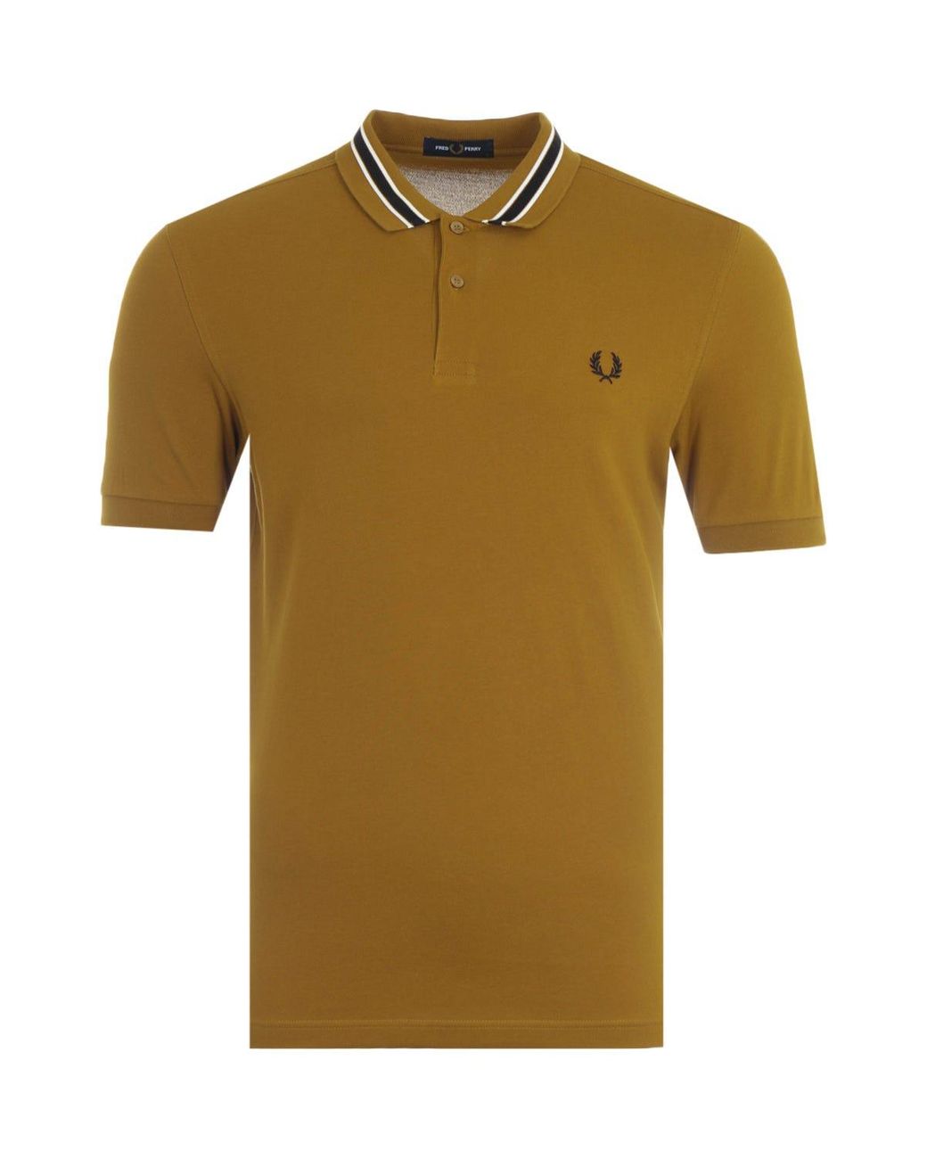 orange fred perry polo